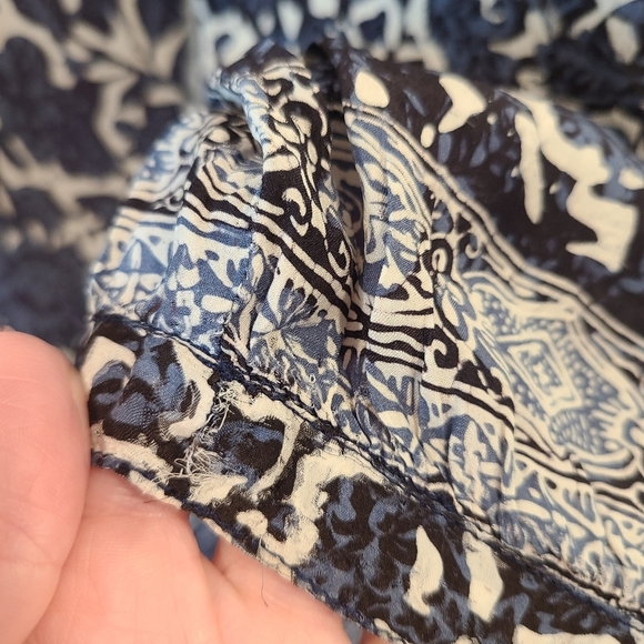 Natalie Martin Stevie Blue Print Silk Dress - Picture 7 of 9